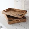 Set of Two Coffee Table Trays