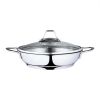 Serenk Modernist Stainless Steel Omelette Pan, 20 cm