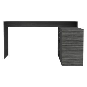 L-Shaped Desk Desti, Office, Smokey Oak