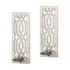 Deco Mirror Wall Sconce Set