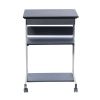 Techni Mobili Rolling Laptop Cart with Storage, Graphite