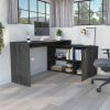 L-Shaped Desk Desti, Office, Smokey Oak