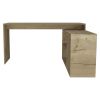 L-Shaped Desk Desti, Office, Light Oak