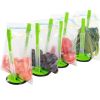 1pc Food Storage Bag Holder; Adjustable Food Prep Bag Holder; Non-Slip Base For Plastic Freezer Bags; Pour Leftovers; Snacks And Meal Prep Ingredients