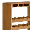 Oak 7-tier Wine Rack