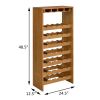 Oak 7-tier Wine Rack