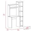 Versalles Writintg Desk; Two Superior Shelves; Five Cubbies -White