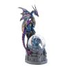 Dragon Castle Glittering Snow Globe