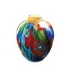 Floral Fantasia Art Glass Vase