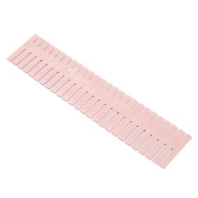 Drawer Dividers Organizer 4 Pack, Adjustable Grid Drawer Separators for Socks Underwear Makeup Storage (Color: Pink, size: 14.6√ó2.76in)